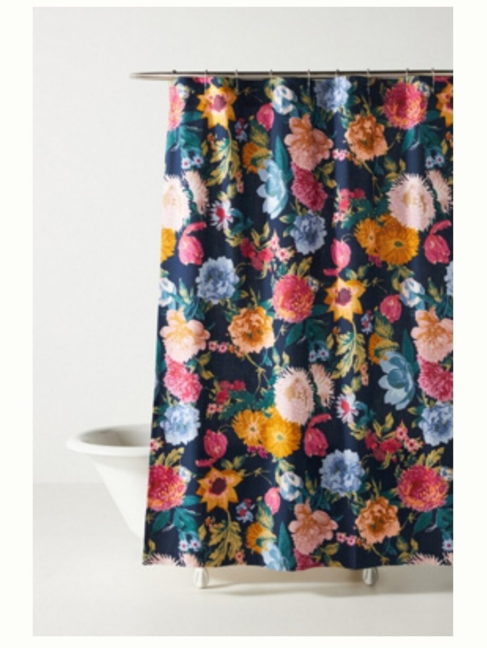 Anthropologie Agneta Organic Cotton Shower Curtain